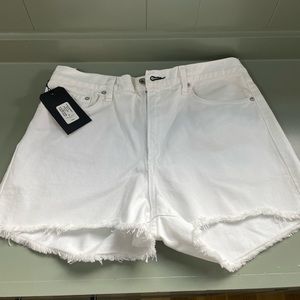 NWT rag and bone white denim shorts | 30